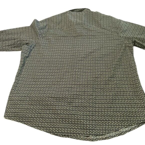 Wrangler Men's Black Paisley Print Button-Up Western Shirt Size XXL - Picture 3 of 4